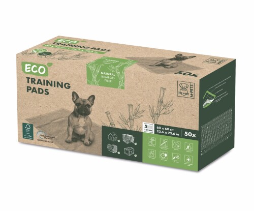 M-Pets Eco Bamboo Köpek Çiş Eğitim Pedi 60x60 Cm 50 Adet - 1