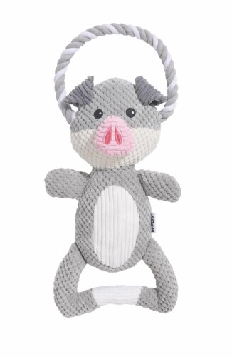 M-Pets Eco Chewtopia Domuz Peluş Kedi ve Köpek Oyuncağı 34x19x8 Cm - 1
