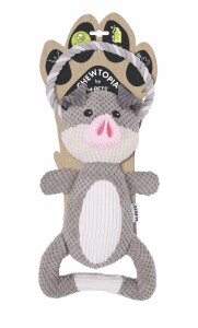 M-Pets Eco Chewtopia Domuz Peluş Kedi ve Köpek Oyuncağı 34x19x8 Cm - 2