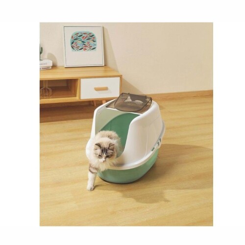M-Pets Eco Tıma Kapalı Kedi Tuvaleti L 60,2x45,1x42,4 Cm Yeşil - 3