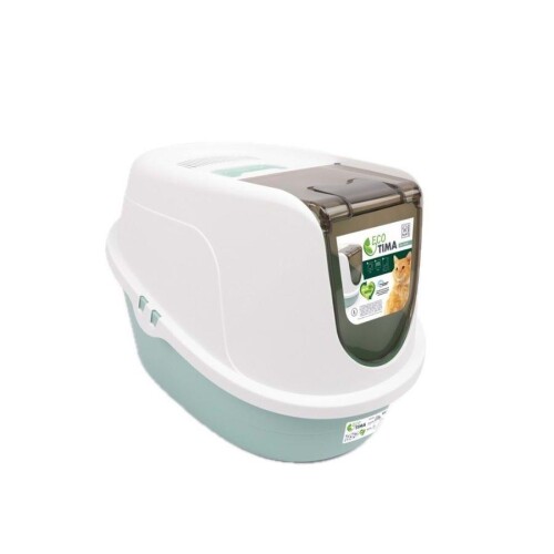 M-Pets Eco Tıma Kapalı Kedi Tuvaleti L 60,2x45,1x42,4 Cm Yeşil - 1