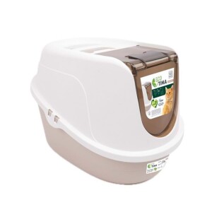 M-Pets Eco Tıma Kedi Tuvaleti Bej L - M-Pets