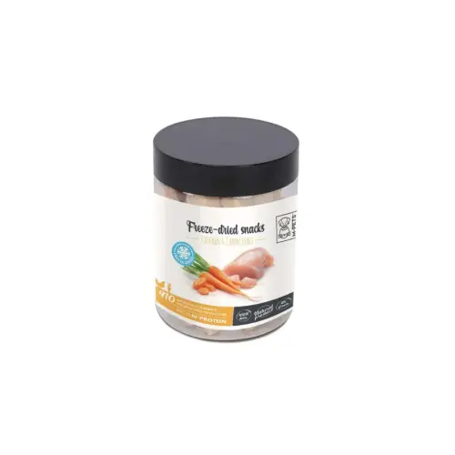 M-Pets Freeze Dried Dondurularak Kurutulmuş %100 Tavuk ve Havuçlu Küp Köpek Ödülü 40 Gr - 1