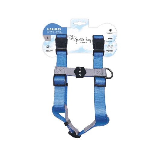 M-Pets Gentle Köpek Göğüs Tasması Mavi L - 1