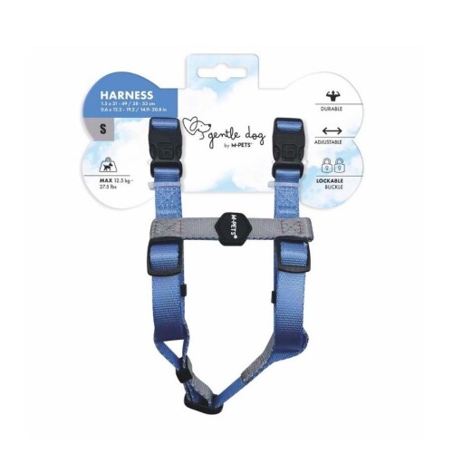 M-Pets Gentle Köpek Göğüs Tasması Mavi S - 1