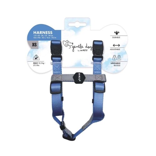 M-Pets Gentle Köpek Göğüs Tasması Mavi XS - 1