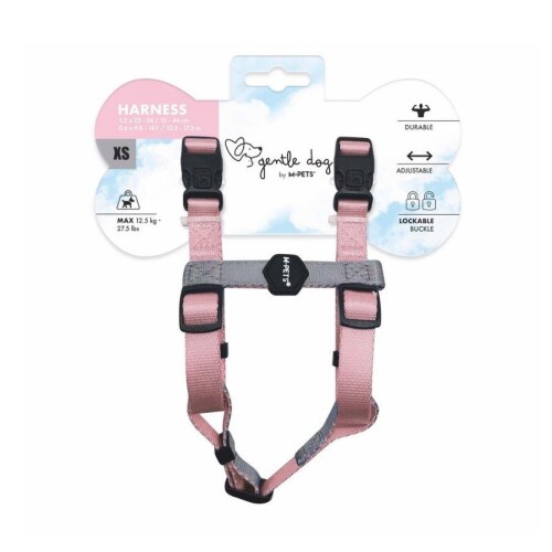 M-Pets Gentle Köpek Göğüs Tasması Pembe XS - 1