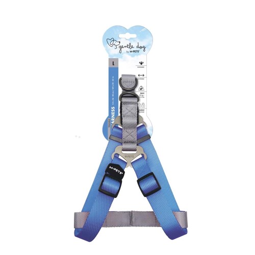 M-Pets Gentle Triangle Köpek Göğüs Tasması Mavi S - 1