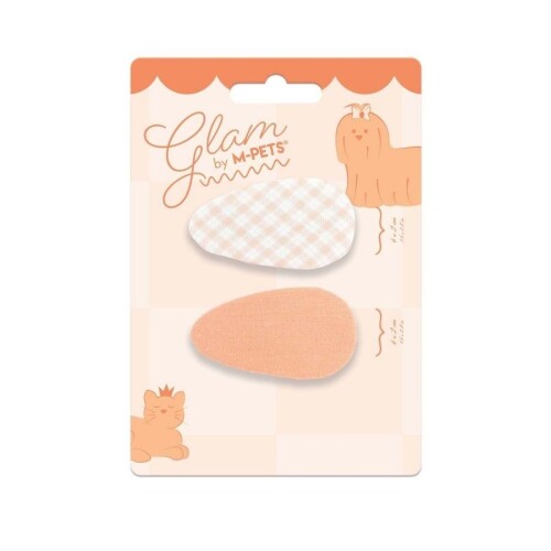 M-Pets Glam Desenli Kedi ve Köpekler İçin Aksesuar Toka Turuncu - 1