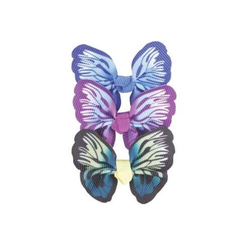 M-Pets Glam Kelebekli Kedi ve Köpekler İçin Aksesuar Toka Mavi Mor ve Yeşil - 2