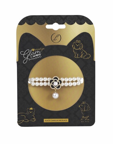 M-Pets Glam Prestige Black Camellia Kedi ve Köpek Kolyesi L - 1