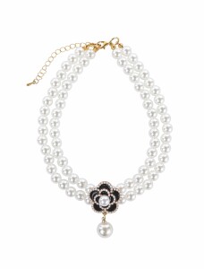 M-Pets Glam Prestige Black Camellia Kedi ve Köpek Kolyesi L - 3