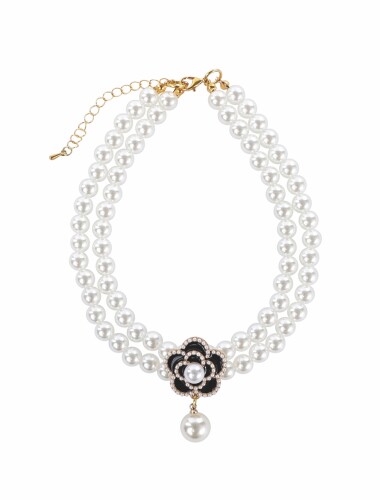 M-Pets Glam Prestige Black Camellia Kedi ve Köpek Kolyesi L - 3