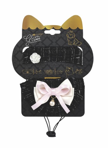 M-Pets Glam Prestige Siyah Kedi ve Köpek Aksesuar Seti - 1
