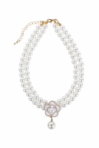M-Pets Glam Prestige White Camellia Kedi ve Köpek Kolyesi L - 3