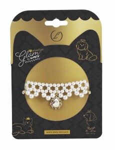 M-Pets Glam Prestige White Jewel Köpek Kolyesi L - M-Pets