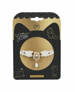 M-Pets Glam Prestige White Roses Kedi ve Köpek Kolyesi M - M-Pets