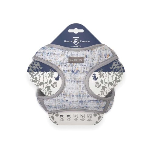 M-Pets Haute Couture Kedi Göğüs Tasması Mavi - 1