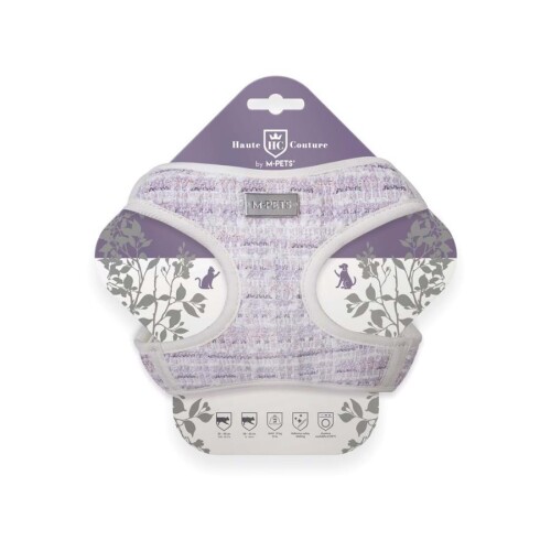 M-Pets Haute Couture Kedi Göğüs Tasması Mor - 1