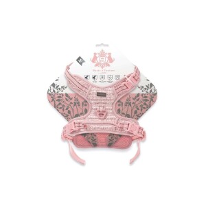 M-Pets Haute Couture Pembe Köpek Göğüs Tasması M - M-Pets