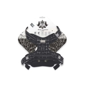 M-Pets Haute Couture Siyah Köpek Göğüs Tasması S - M-Pets