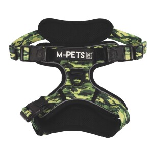 M-Pets Hıkıng Reflektörlü Kamuflaj Desenli Soft Köpek Göğüs Tasması L - 2