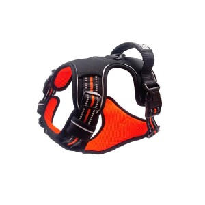 M-Pets Hıkıng Reflektörlü Soft Köpek Göğüs Tasması Turuncu M - 2