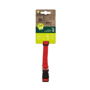 M-Pets Jolly Köpek Boyun Tasması Kırmızı M - M-Pets