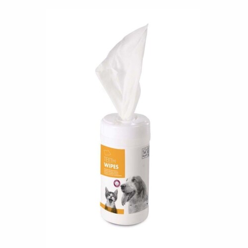 M-Pets Kedi ve Köpekler İçin Diş Temizleme Mendili 40'lı - 1