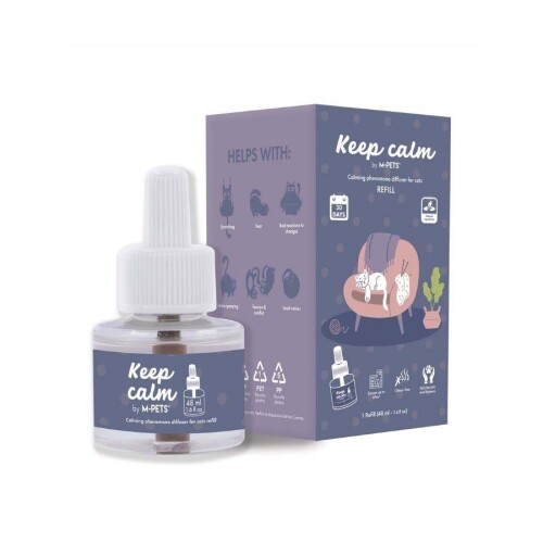 M-Pets Keep Calm Kediler İçin Sakinleştirici Yedek Diffuser 48 ml - 1