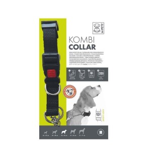 M-Pets Kombi 2in1 Köpek Eğitim Tasması Siyah M - M-Pets