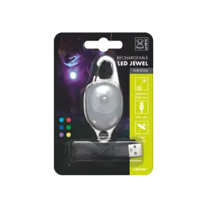 M-Pets LED Jewel Kedi ve Köpek Boyun Tasması İçin Güvenlik Işığı - M-Pets
