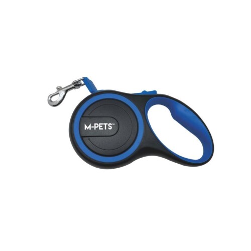 M-Pets Liberty Pembe Otomatik Şerit Köpek Gezdirme Tasması 5 Mt M - 1