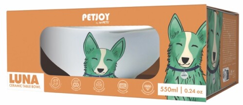 M-Pets Luna Seramik Köpek Mama Kabı 550 Ml - 1