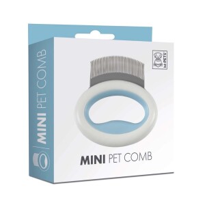 M-Pets Mini Mavi Yumuşak Dişli Mini Tarak - M-Pets