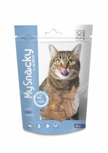 M-Pets My Snacky Balıklı Şerit Kedi Ödül Maması 80 Gr - 2