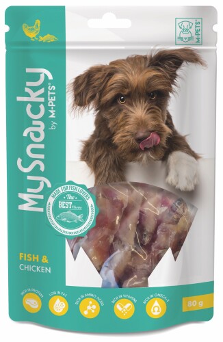 M-Pets My Snacky Balıklı ve Tavuklu Köpek Ödül Maması 80 Gr - 1