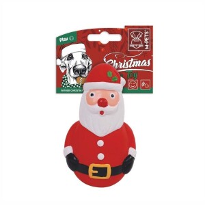 M-Pets Noel Baba Latex Köpek Oyuncağı 7 cm - M-Pets