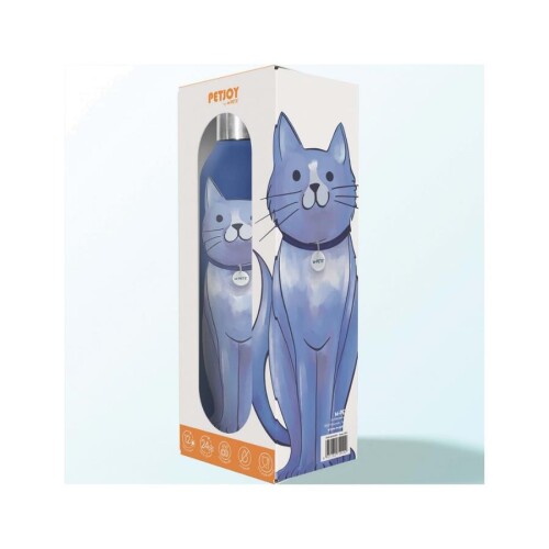 M-Pets PetJoy Purrefect Moonpie Mavi Termos 500 Ml - 1