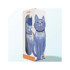 M-Pets PetJoy Purrefect Moonpie Mavi Termos 500 Ml - M-Pets