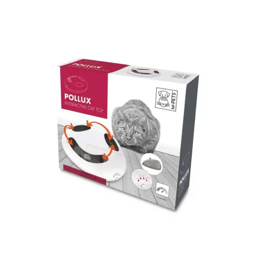 M-Pets Pollux Beyaz İnteraktif Kedi Oyuncağı 24,5x7,2 Cm - 1