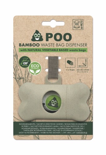 M-Pets Poo Bambu Dışkı Toplama Seti 15 Yaprak - 1