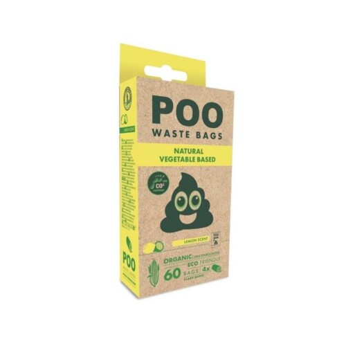 M-PETS POO Dışkı Poşeti 15 Yaprak Limon Kokulu 4lü Paket - 1
