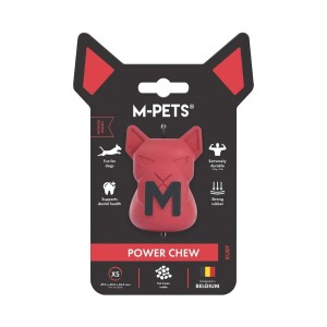 M-Pets Power Chew Kauçuk Köpek Ödül Oyuncağı Ruby Xs - M-Pets