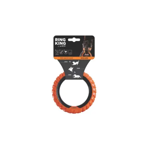 M-Pets Rıng Kıng Siyah Mavi Köpek Oyuncağı - 1