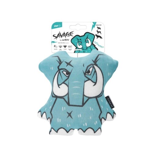 M-Pets Savage Elephant Fil Peluş Köpek Oyuncağı 22x22 cm - 1