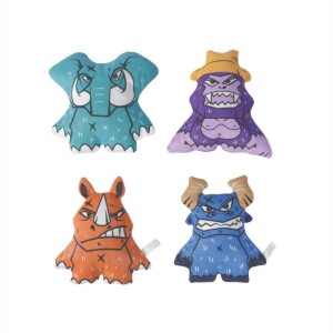 M-Pets Savage Gergedan Peluş Köpek Oyuncağı 22x19 cm - 3