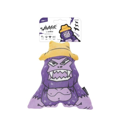 M-Pets Savage Gorilla Peluş Köpek Oyuncağı 22x20 cm - 1