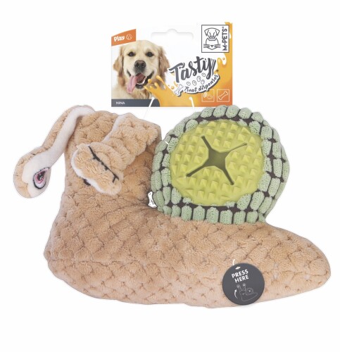 M-Pets Snail Nina Ödül Hazneli Peluş Köpek Oyuncağı 23,5x15 Cm - 1
