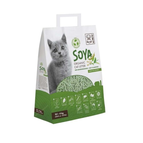M-Pets Soya Organik Green Tea Kedi Kumu 10 L - 1